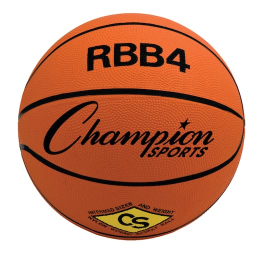 Champion Sports Size 6 Intermediate Coral Orange Basketball